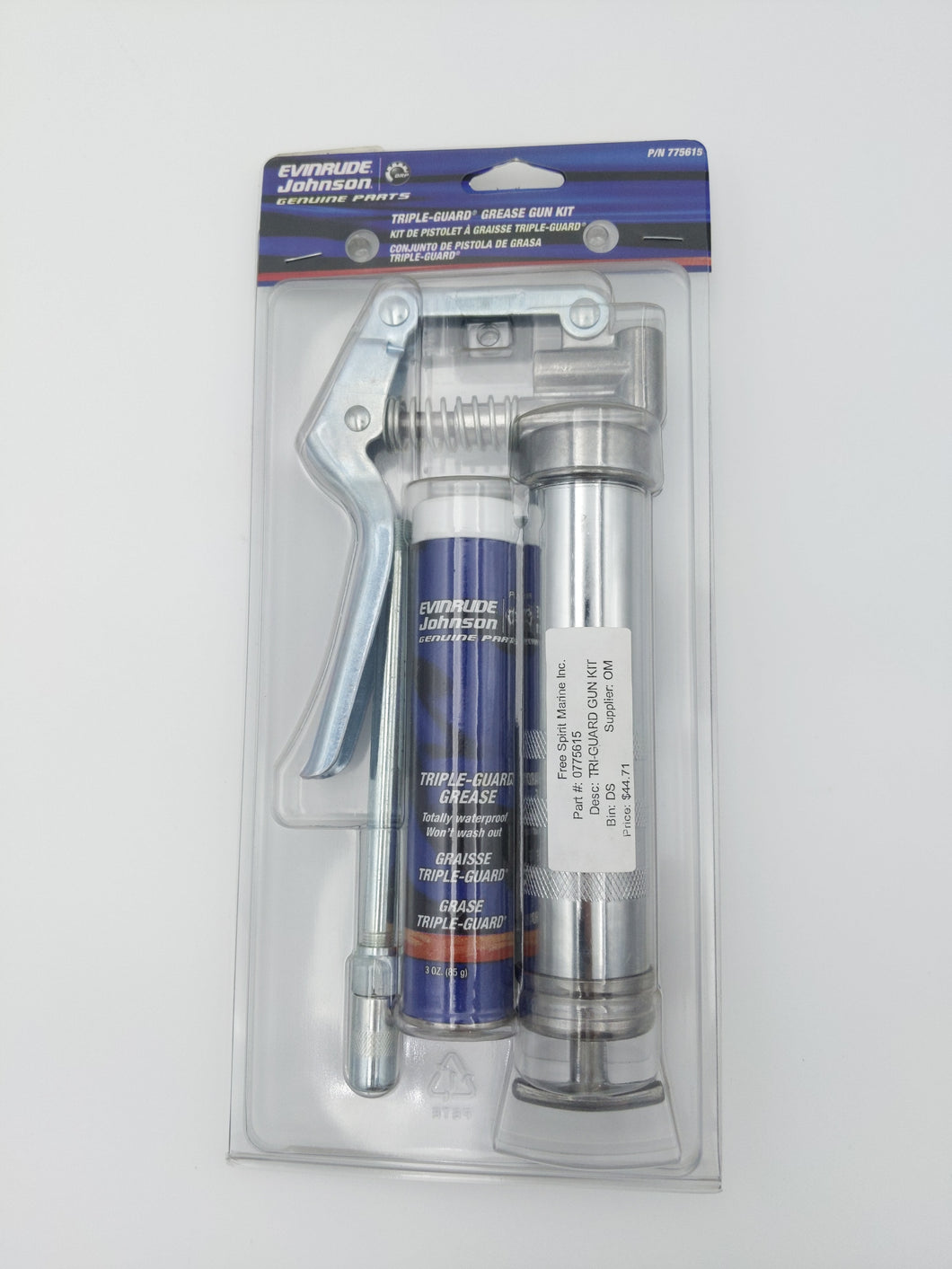 Evinrude Johnson Triple-Guard Grease Gun Kit 0775615