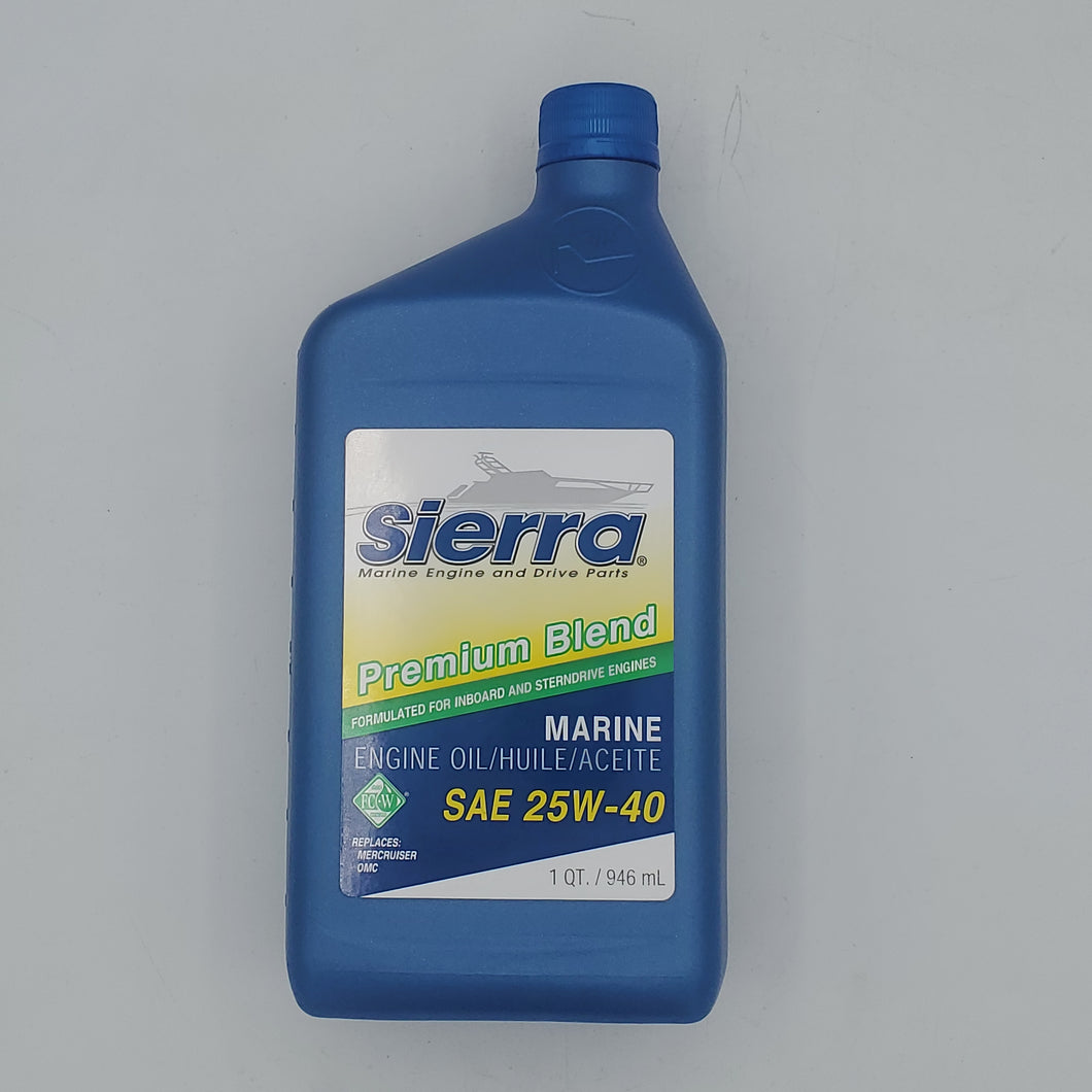 Sierra 25w-40 Marine Engine Oil 18-9400-2